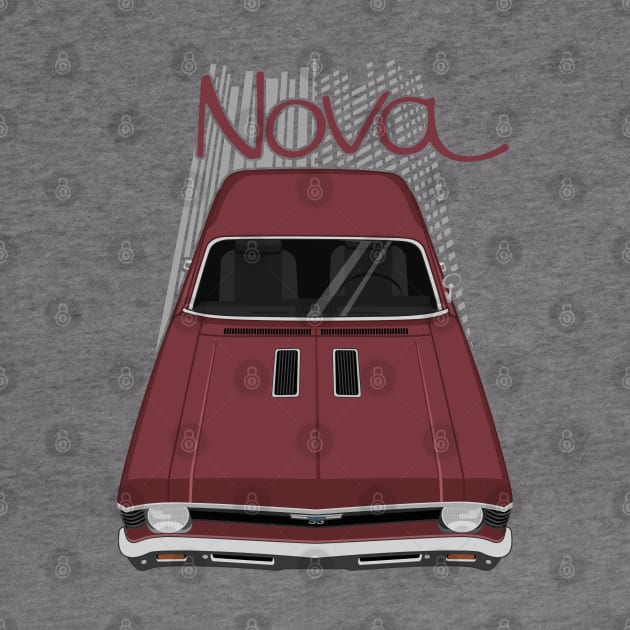 Chevrolet Nova 1969 - 1972 - maroon by V8social